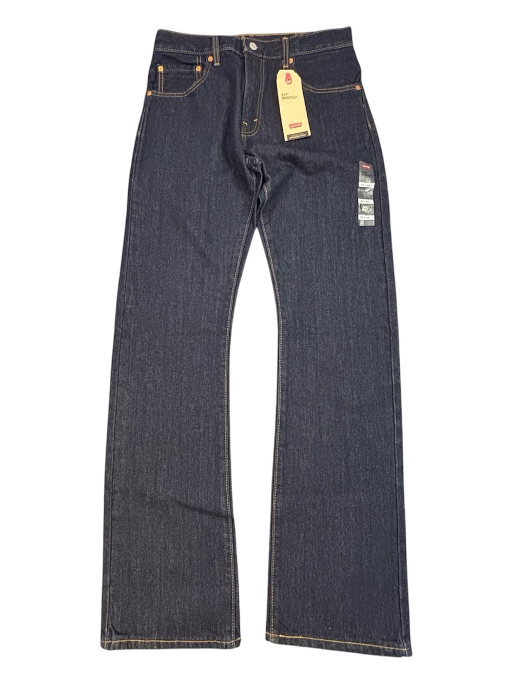 Levi's 517 Bootcut Jeans Mens 32x34 New Dark Wash Rigid Indigo Denim Blue NWT